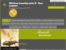 Tablet Screenshot of fifthstreetcounseling.org
